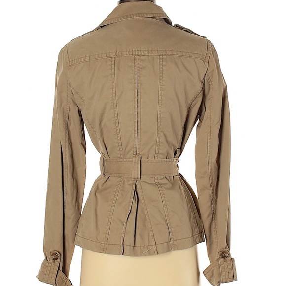 Ann Taylor khaki tie waisted jacket extra small 💕 - Picture 3 of 7